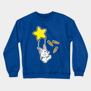 Funny Bunny on a Swing Crewneck Sweatshirt